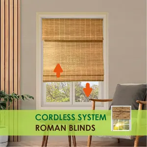 2023 HOT SALE Limited Edition Japanese Blinds Bamboo Custom Roman Shades Wooden Blinds For Restaurant