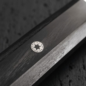 Couteau de cuisine professionnel à lame large en acier inoxydable avec manche à triple rivet noir pour hacher et trancher les légumes - Product Image 3