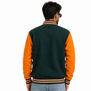 Veste universitaire slim d'hiver haut de gamme pour hommes et femmes, respirante, à séchage rapide, avec manches en cuir et laine, chaude, décontractée, streetwear, mode - Product Image 5