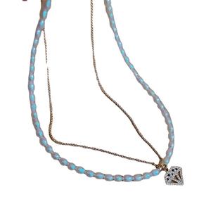 Collar de Perlas de Agua Dulce Micro Flawless de 9-10 mm, con Cierre de Plata S925, Cadena de Plata Pura, Diamante - Product Image 5