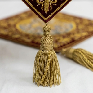 Aer/chalice liturgique orthodoxe brodé à la main sur mesure avec scène de la Résurrection - Product Image 5