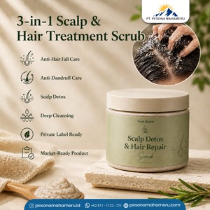 Natural Herbal Scalp & <b>Hair</b> Scrub <b>Exfoliating</b> <b>Hair</b> Care Scrub Botanical Formula for Private Label Brands - Product Image 2