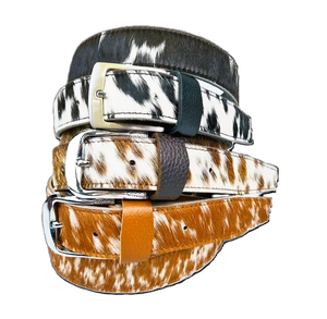 Ceintures en cuir de vachette faites à la main, nouveau design, avec boucle en acier, personnalisables pour hommes, femmes et enfants – Vente en gros - Product Image 1