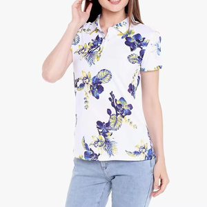 Camisetas Polo de Algodón Lisas para Mujer al Mejor Precio, Camisetas Lisas con Logotipo Personalizado, Camisetas Polo Deportivas y Ajustadas para Mujer - Product Image 2