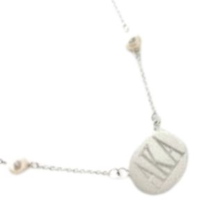 Collar de Perlas de Agua Dulce Ovaladas AKA, Elegante Joyería de Perlas Chapadas en Oro para Mujer, Accesorio de Moda de Lujo con Perla Ovalada Clásica - Product Image 5