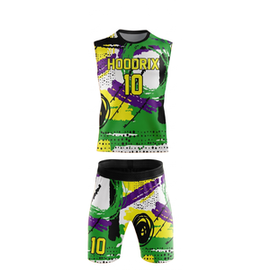 ชุดยูนิฟอร์มฟุตบอลแบบธง 7v7 ขายส่ง ชุดเสื้อและกางเกงขาสั้นพิมพ์ลายโลโก้ตามสั่ง สำหรับผู้ชาย ผู้หญิง และเด็ก ผ้าโพลีเอสเตอร์ระบายอากาศได้ดี เหมาะสำหรับทีมกีฬา - Product Image 2