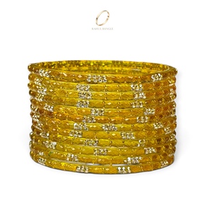 Brazaletes de Cristal Dorado con Diseño de Gota de Lluvia de Cachemira, de Primera Calidad y Alta Venta, para Mujeres, Joyería Étnica India para Bodas, Venta al Por Mayor - Product Image 2
