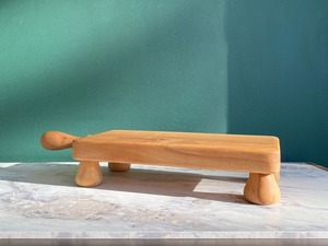 Tabla de cortar de madera de olivo con asa, tablas de cortar de madera para cocina, tabla de cortar tipo bloque de carnicero de madera de olivo - Product Image 4