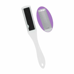 Râpe à pieds double face en acier inoxydable SIGAL MEDCO pour éliminer les peaux mortes et les callosités - Product Image 1