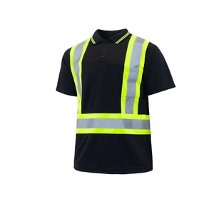เสื้อโปโลผู้ชายแบบสะท้อนแสง Hi-Vis สำหรับงานอุตสาหกรรม ANSI Class 2 แบบสองสี พร้อมโลโก้สั่งทำพิเศษสำหรับพนักงานออฟฟิศ - Product Image 2