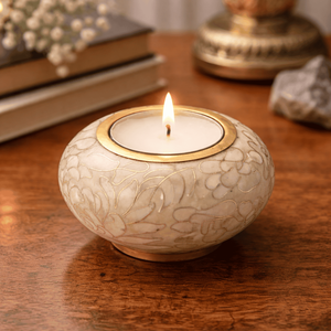 <b>Pink</b> Metal <b>Candle</b> Holder With Silver Floral Design Decorative Teal Light Stand <b>Candle</b> Holder For Human Ashes Decorative Adult - Product Image 6
