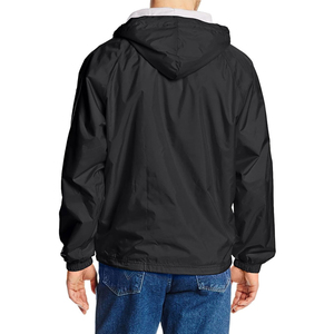 New Fashion Wholesale Winter Men's <b>Waterproof</b> Hooded Stand Zipper <b>Thin</b> Lightweight Rain <b>Jacket</b> 100% Polyester High Quality - Product Image 5