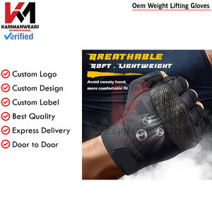 Guantes de Levantamiento de Pesas con Logotipo Personalizado, Tela de Compresión Elástica en 4 Direcciones para Equipo de Gimnasio Profesional, Venta al Por Mayor - Product Image 5