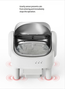 Bac à litière automatique intelligent pour chat, forme ovale, sans poussière, contrôle des odeurs, nettoyage facile, grande capacité 74L, matériau ABS+PP, application pour chats - Product Image 3