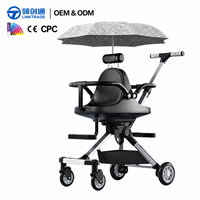 Poussette double personnalisable avec logo, cadre en alliage d'aluminium, haute position, pliable, pour jumeaux, certification CE, OEM/ODM