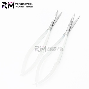 RMI nouveauté blanc sourcils professionnels Micro ciseaux 4.5 droit Castroviejo coupe broderie printemps Action extra pointu - Product Image 2