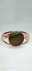 Anillo Ajustable Hecho a Mano con Baño de Cobre Antiguo y Piedra Preciosa Natural en Forma de Corazón para Unisex, Estilo Hindú - Product Image 4