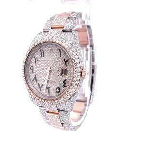 Montre de luxe en diamant pour hommes et femmes, élégante montre pour les réunions d'affaires, disponible à un prix compétitif - Product Image 3
