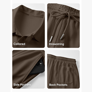 High Quality Men Casual Shorts <b>Sets</b> Wholesale Fashionable Wear Men's Shorts <b>Sets</b> With Pocket InGood Price Breathable Cotton <b>Set</b> - Product Image 3
