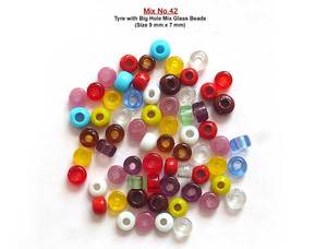 Perles de verre multicolores rondes style Lampwork en cristal, perles lâches pour la fabrication de bijoux, bracelets, colliers, prix de gros - Product Image 2
