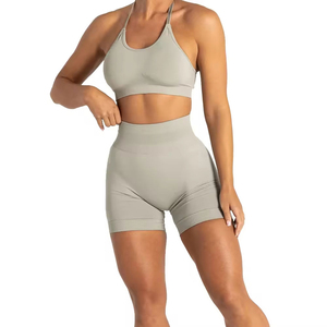 Shorts de yoga pour cyclistes personnalisables, longueur mi-cuisse, pour la course et le fitness, prix usine en gros Sialkot - Product Image 2