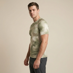Men Athletic Compression Shirt Custom Sports Fitness Gym Workout Half Sleeve Activewear Performance Top - Product Image 5