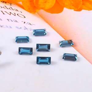 Lote al por mayor de piedras preciosas sueltas de topacio azul de Londres natural de 3x6mm, corte baguette facetado y calibrado, calidad AAA++ para fabricación de joyas. - Product Image 3
