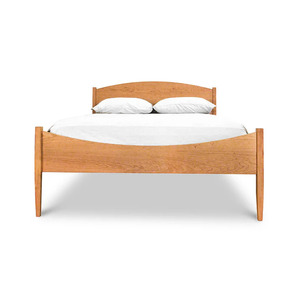 Wholesale Mid-Century Modern Arched Solid Wood <b>Bed</b> | Crescent Headboard & Footboard <b>Platform</b> <b>Bed</b> - Product Image 3