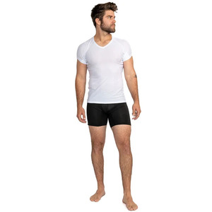 T-shirt d'été respirant et anti-transpiration 100 % coton pour homme, anti-rétrécissement, écologique, couleur unie, vente directe usine, export BD - Product Image 1