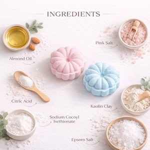 Boule de bain naturelle aux herbes, bombe de bain bio, relaxante pour la peau, hydratante, bain moussant spa, boule de bain artisanale aux huiles essentielles, bio - Product Image 2