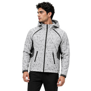 Custom Men's Hooded Windbreaker Jacket Waterproof Windproof Outdoor Hiking Camping Lightweight Camo Print Jacket OEM ODM Service - Product Image 2