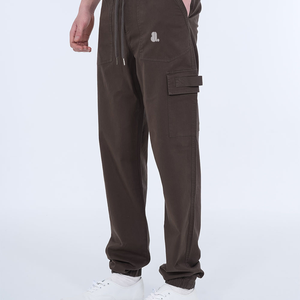 Pantalones Cargo de Lona Estilo Safari para Hombre, 100% Algodón, Ecológicos, de Secado Rápido, Resistentes al Viento, Antiarrugas, Transpirables, con Decoración Vintage - Product Image 4