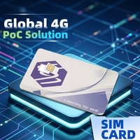 Kartu SIM Global untuk Radio Telepon Jaringan Walkie-Talkie POC 4G LTE untuk Interkom Jarak Jauh, Tidak Dijual Terpisah, Paket Opsional