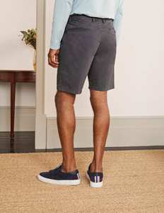 Pantalones Cortos Bermuda de Algodón Oxford para Hombre, Color Sólido, Cintura Media, Cierre de Botones, Estilo Casual con Bolsillos, Tejido Transpirable - Product Image 3