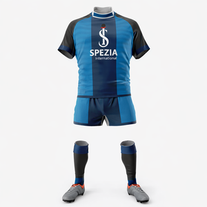 ชุดรักบี้สั่งทำขายส่ง ชุดเสื้อรักบี้แบบซับลิเมชั่น - Product Image 1