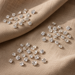 Diamants naturels bruts de qualité supérieure, taille brillant, couleur GH, pureté SI, 0,08-0,13 ct, 2,7-3,2 mm, pour la fabrication de bijoux |   Bijoux fins - Product Image 2