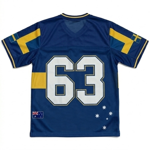 Camiseta de Hockey sobre Hielo de Suecia, Unisex, Cuello en V, Manga Corta, Malla Sublimada, Transpirable, Poliéster, para Adultos, Todas las Temporadas, Ropa Deportiva de Equipo - Product Image 4
