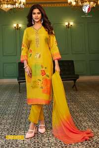 Meilleur ensemble Kurti-Pant & Dupatta en soie Dola avec broderies à la main pour occasions spéciales et fêtes, fournisseur mondial à prix de gros - Product Image 3