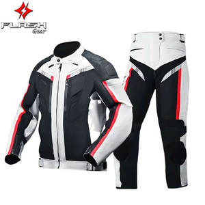 Veste de moto imperméable pour homme, combinaison de course, veste de moto et pantalon de moto avec protection EVA - Product Image 1