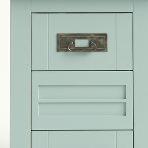 Table basse moderne avec 2 tiroirs en bois d'hévéa blanc MDF, meubles de salon, marque PKP, garantie 1 an - Product Image 4