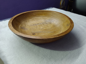 Cuenco de madera de cerámica para servir en el desierto, Bol de madera de Mango para desayuno, aperitivos, sopa, ensalada - Product Image 5