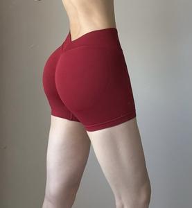 Shorts de yoga sans couture pour femme, taille haute élastique, pour la gym, l'entraînement et le fitness - Product Image 1