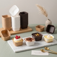Gobelets en papier jetables imprimés sur mesure, emballages alimentaires en papier pour cupcakes, muffins et gâteaux