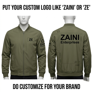280 GSM Premium Polyester/Nylon <b>Fur</b> <b>Lined</b> Bomber <b>Jacket</b> Dark Gray Custom Embroidery Print Patch Logo OEM ODM Manufacturer - Product Image 1