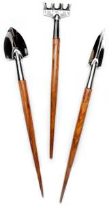 Truelle de jardin forgée à la main avec finition antique moderne et manche en bois pour une utilisation rustique en extérieur - Product Image 6