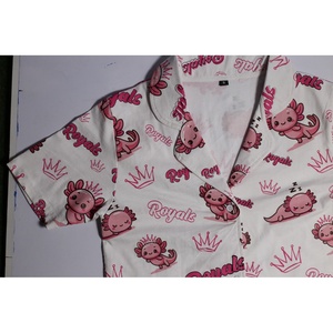 Ensemble pyjama fleuri pour femmes, vêtements de nuit à manches longues boutonnées, ensemble deux pièces, tenue de nuit confortable - Product Image 3