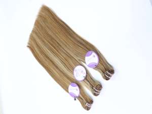 Extensiones de Cabello Humano Natural Virgen al Por Mayor, Cabello Remy Peruano Real Ruso, Tejido a Mano, Balayage - Product Image 6