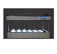 Flocculator Jar Test Apparatus Instrument Set-Stainless Steel 6-Paddle Large 16 X 2 Alphanumeric Display Programmable 20-200 RPM