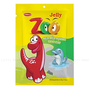 Bibica Zoo Jelly Gummy <b>Candy</b> 200g Fruity Flavor Multi-Colored Cartoon Shape Bag - Product Image 2