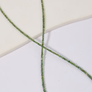 Collar de Diamantes Verdes Naturales de 15 Quilates, Corte Redondo Auténtico, Brillante, Diamantes Verdes Extraídos de la Tierra, Collar de Joyería - Product Image 2